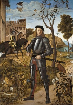 Carpaccio Paintings - Young Knight