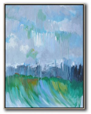 Vertical Abstract Landscape Art #ABV0A56