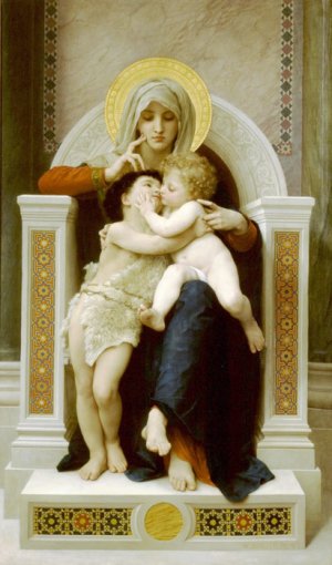La Vierge, L'Enfant Jesus Et Saint Jean Baptiste [The Virgin, The Baby Jesus And Saint John The Baptist], 1875
