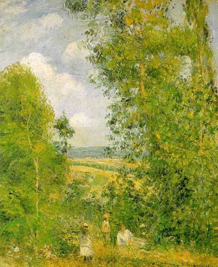 Resting In The Woods At Pontoise, 1878 - Click Image to Close
