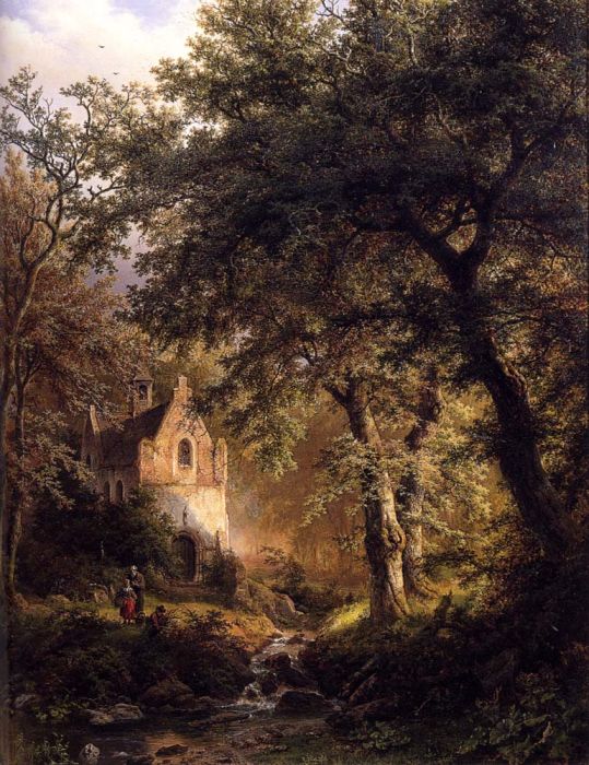 Boslandschap Met Kapel: Sous Bois, 1850