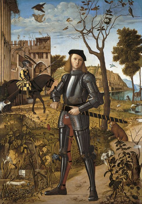 Carpaccio Paintings - Young Knight